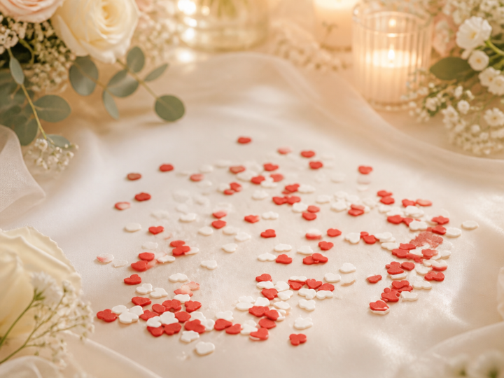 Confeti de corazones para bodas (mini corazones)