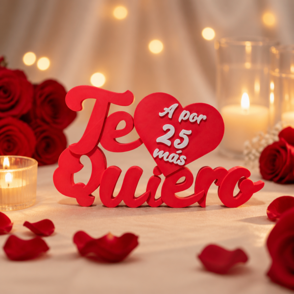 Cuadro «Te quiero» 25 aniversario