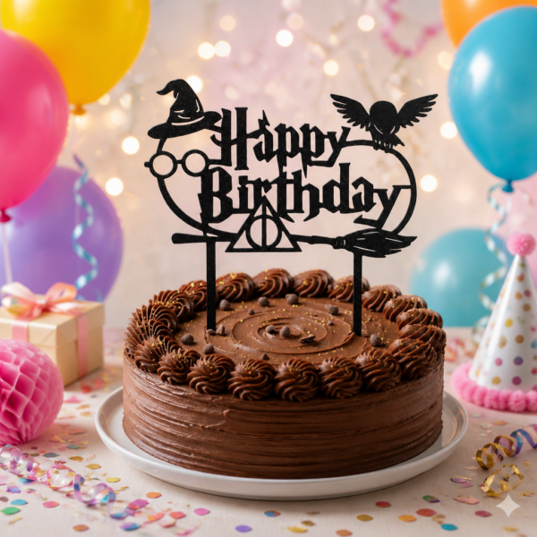 Topper de cumpleaños temática mago