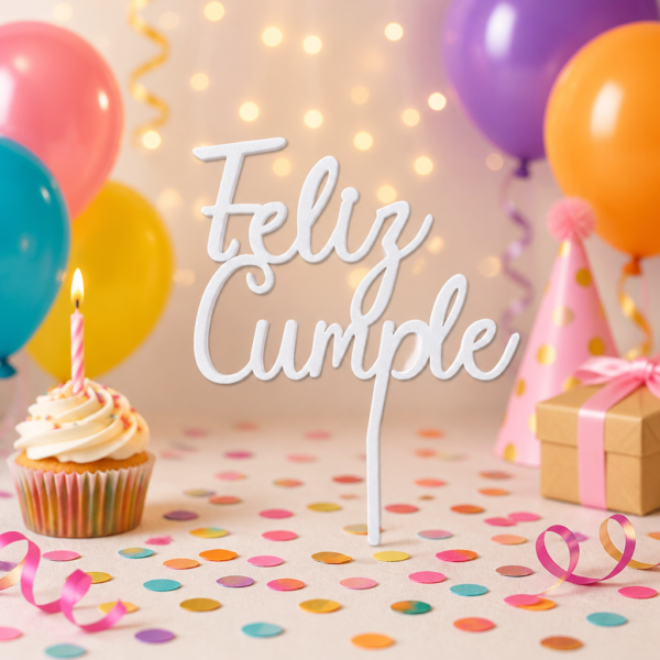 Topper «Feliz cumple»