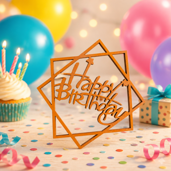Adorno de tarta «Feliz cumpleaños»