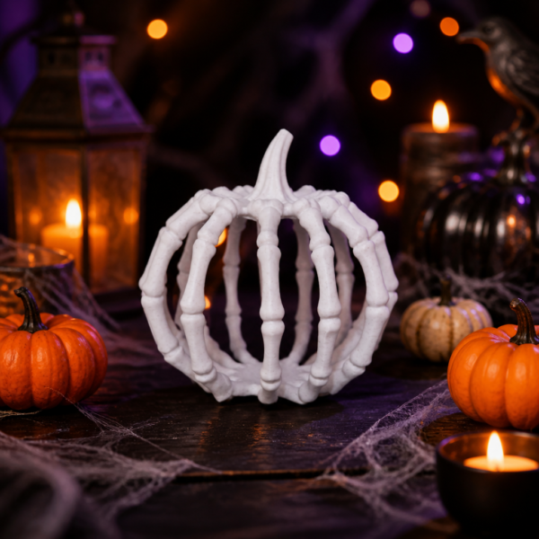 Calabaza de celosía de huesos